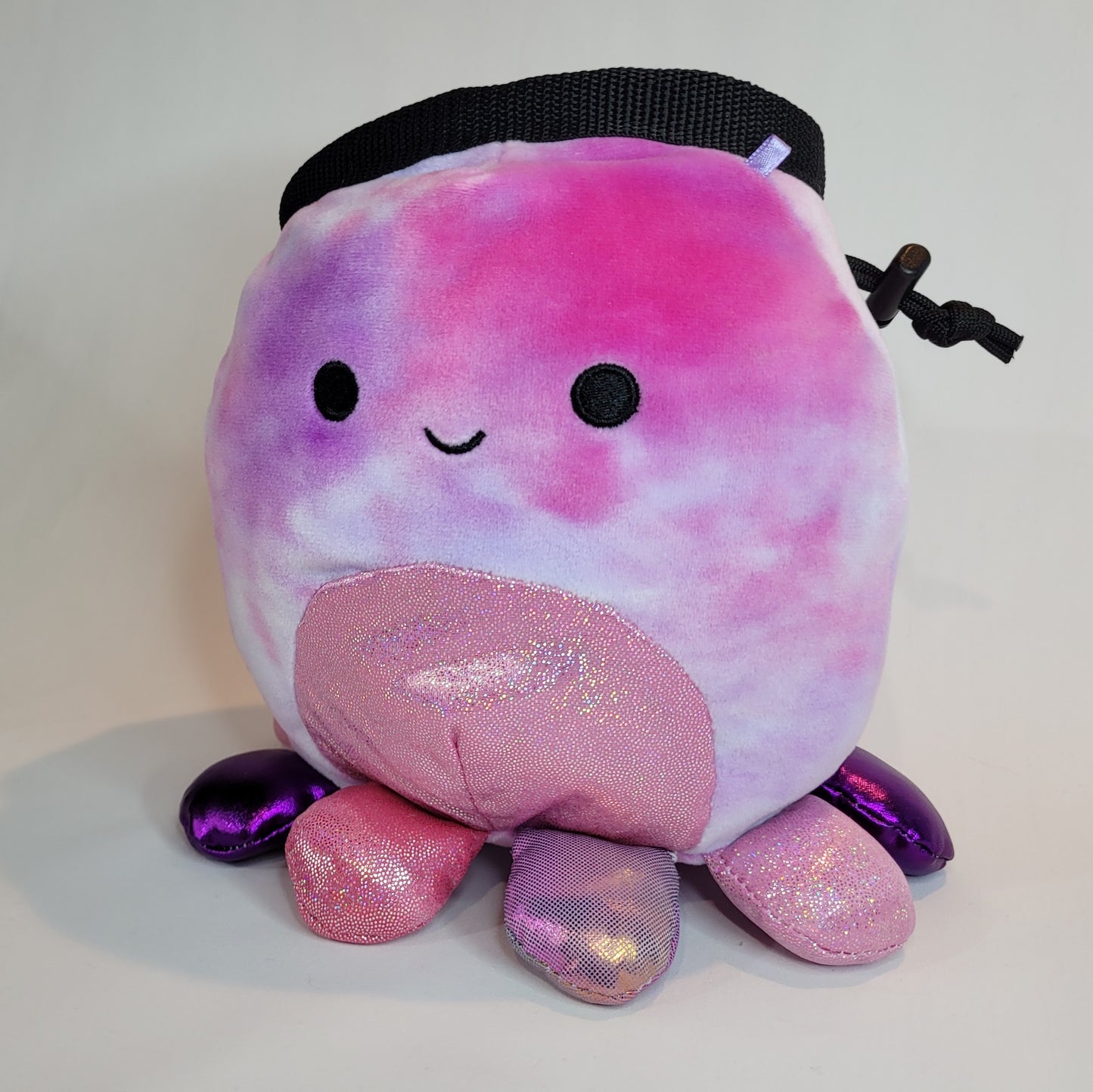 Pink and Purple Octopus Rock Climbing Chalk Bag