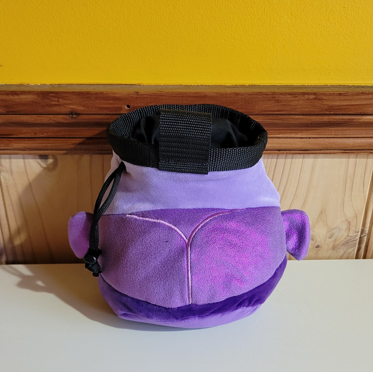 Purple Iridescent Beetle Rock Climbing Chalk Bag