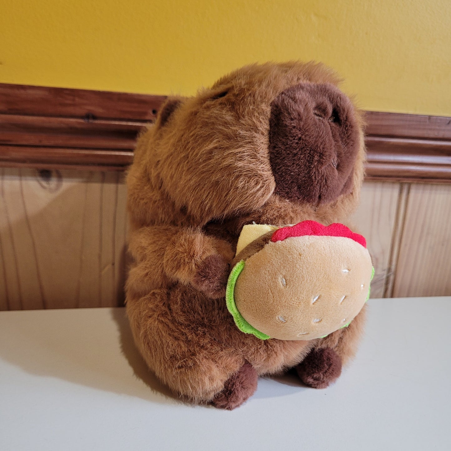Capybara with Hamburger Rock Climbing Chalk Bag