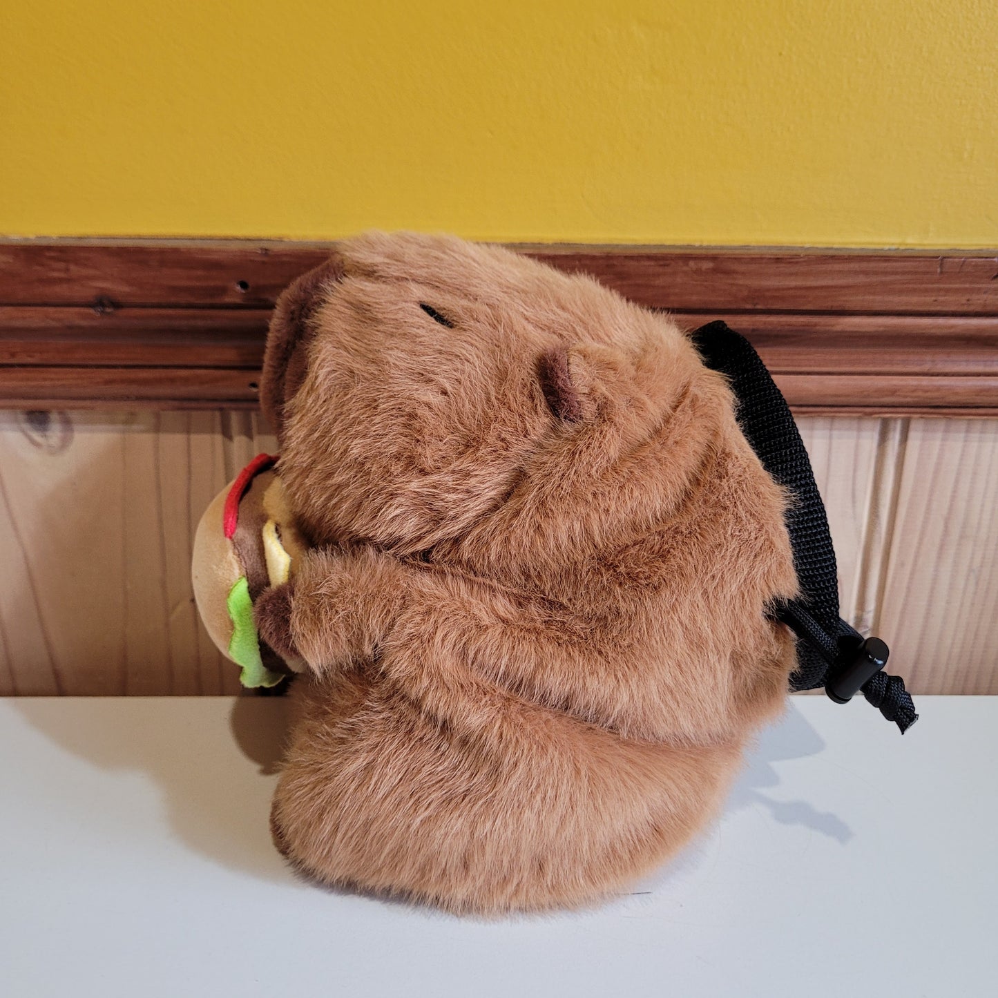 Capybara with Hamburger Rock Climbing Chalk Bag