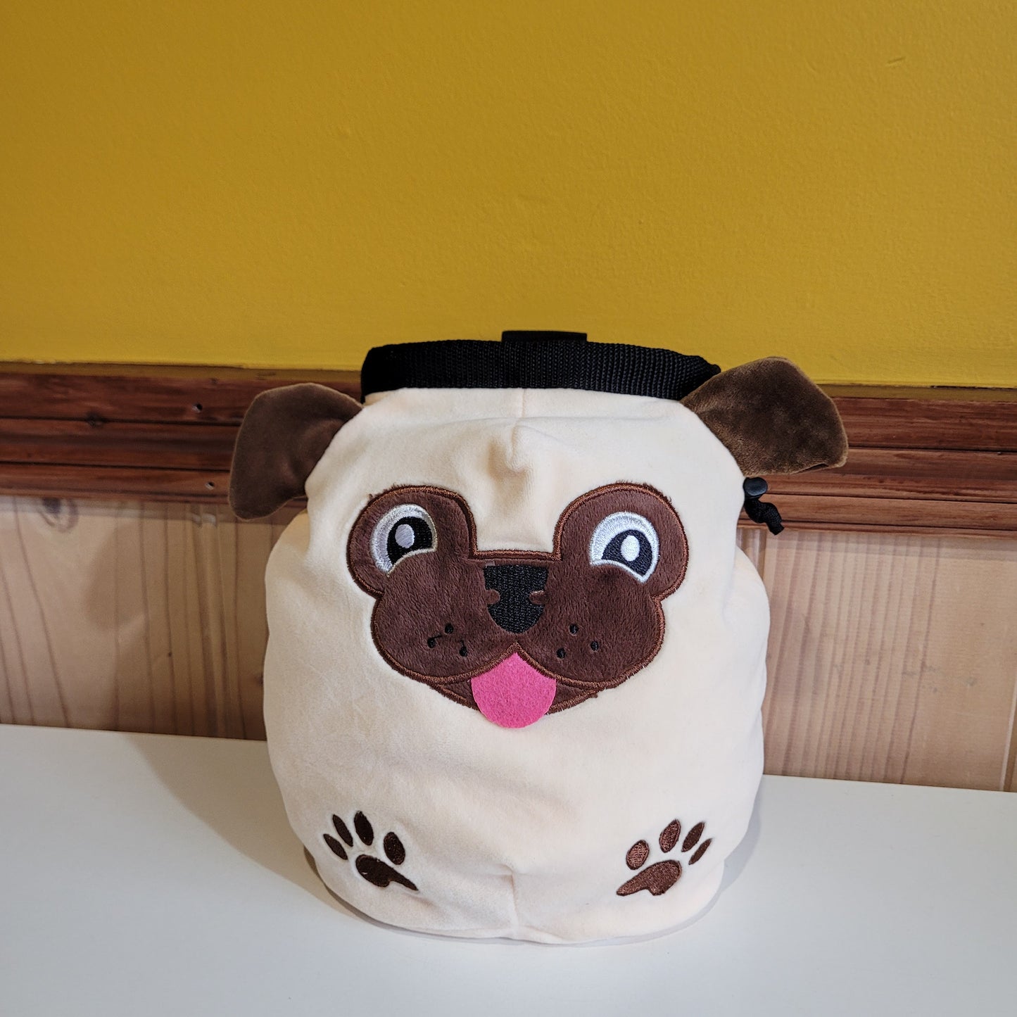 Pug Dog Rock Climbing Chalk Bag