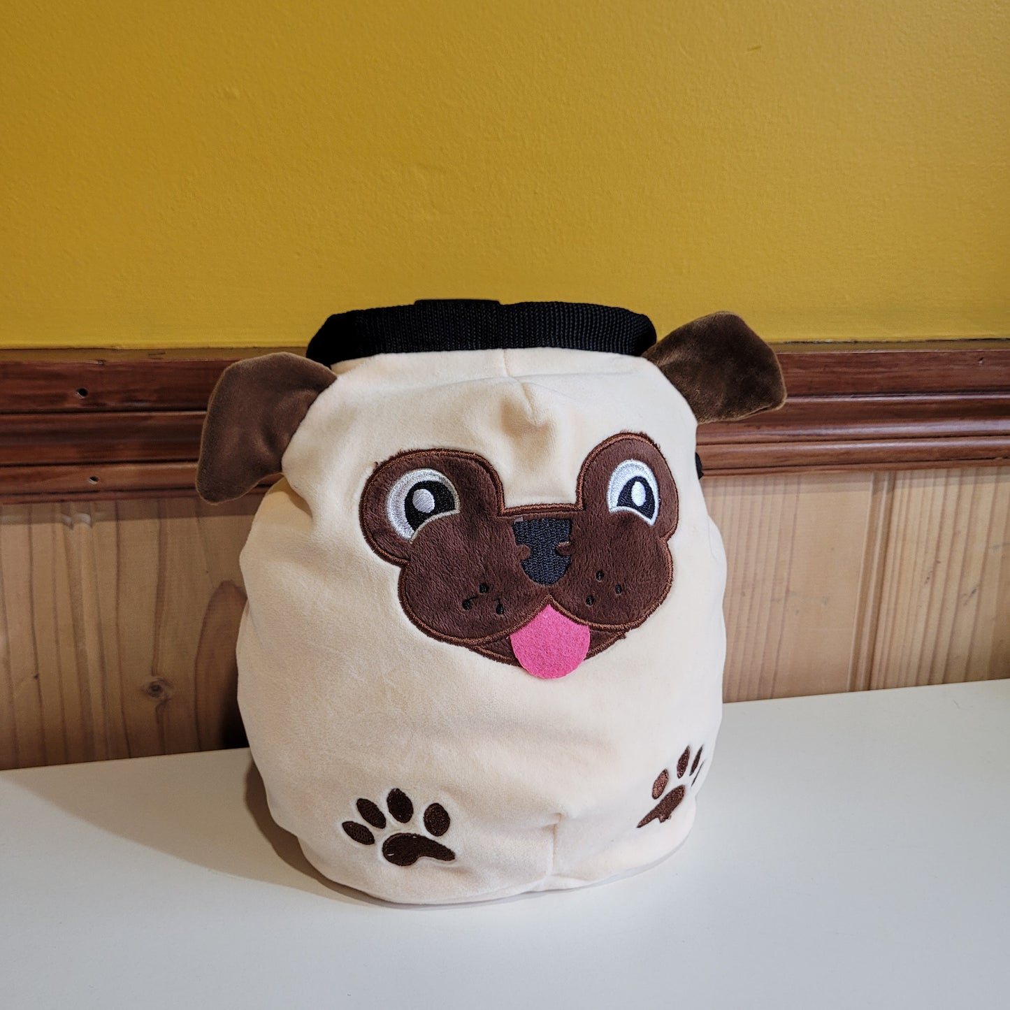 Pug Dog Rock Climbing Chalk Bag