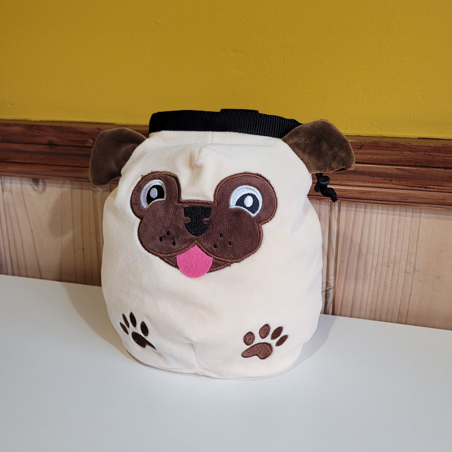 Pug Dog Rock Climbing Chalk Bag