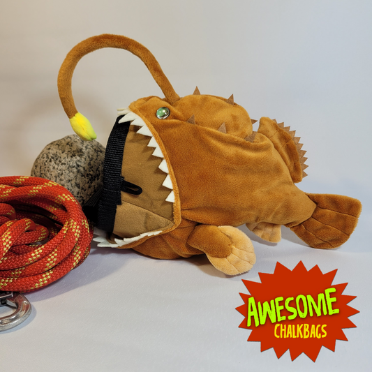 Angler Lantern Fish Rock Climbing Chalk Bag